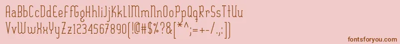 Шрифт SexythingRegular – коричневые шрифты на розовом фоне