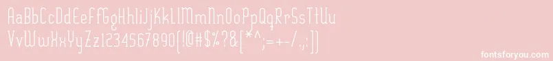 SexythingRegular Font – White Fonts on Pink Background