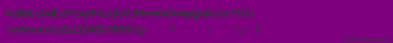 My Font – Black Fonts on Purple Background