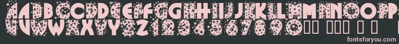 GlitterFont Font – Pink Fonts on Black Background