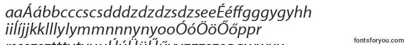 MyriadwebproItalic-Schriftart – ungarische Schriften