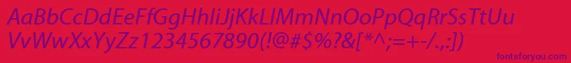 Lisätietoja MyriadwebproItalic-fontista MyriadwebproItalic-fontti – violetit fontit punaisella taustalla