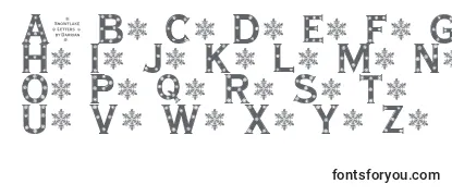 Обзор шрифта SnowflakeLetters