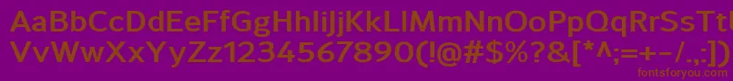 SavileBold Font – Brown Fonts on Purple Background