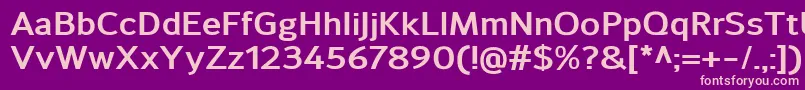 SavileBold Font – Pink Fonts on Purple Background