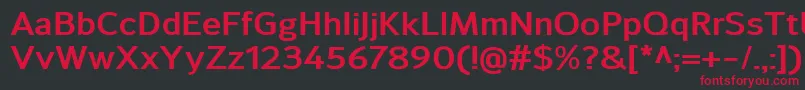 SavileBold Font – Red Fonts on Black Background