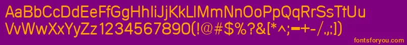 MercedesRegular Font – Orange Fonts on Purple Background