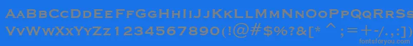 CopprplgothBdBtBold Font – Gray Fonts on Blue Background