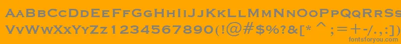 CopprplgothBdBtBold Font – Gray Fonts on Orange Background