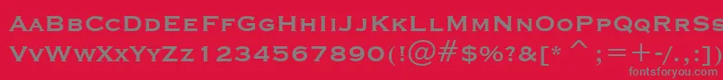 CopprplgothBdBtBold Font – Gray Fonts on Red Background