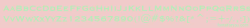 CopprplgothBdBtBold Font – Green Fonts on Pink Background