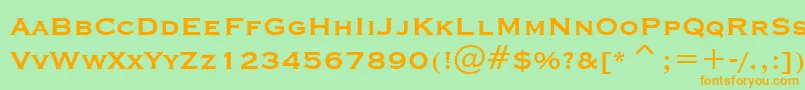 CopprplgothBdBtBold Font – Orange Fonts on Green Background