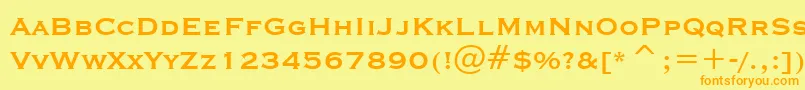 More about CopprplgothBdBtBold Font CopprplgothBdBtBold Font – Orange Fonts on Yellow Background