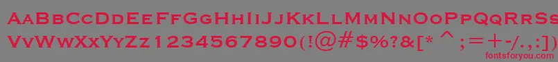 CopprplgothBdBtBold Font – Red Fonts on Gray Background