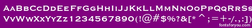 En savoir plus sur la police CopprplgothBdBtBold Police CopprplgothBdBtBold – polices blanches sur fond violet