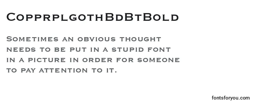 CopprplgothBdBtBold-fontti