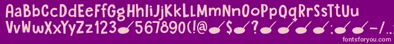 En savoir plus sur la police DkSugaryPancake Police DkSugaryPancake – polices roses sur fond violet