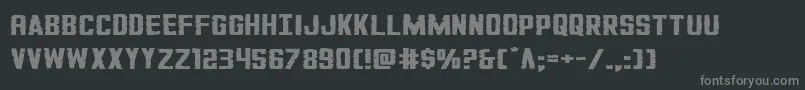 GiIncognitosquat Font – Gray Fonts on Black Background