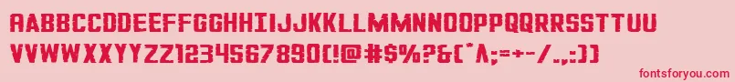 GiIncognitosquat Font – Red Fonts on Pink Background