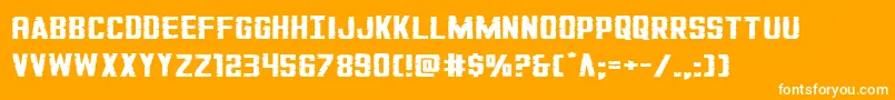 GiIncognitosquat Font – White Fonts on Orange Background