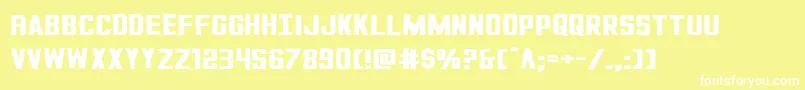 GiIncognitosquat Font – White Fonts on Yellow Background
