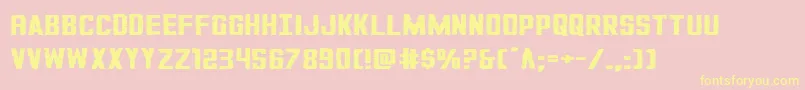 GiIncognitosquat Font – Yellow Fonts on Pink Background