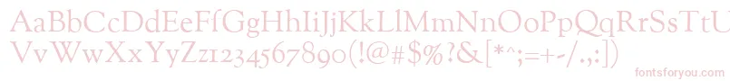 Oflgoudystmtt Font – Pink Fonts on White Background