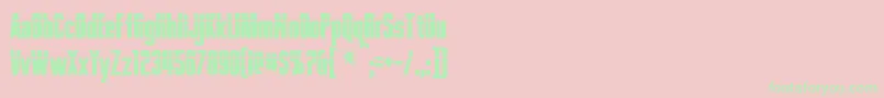 PhelpsBold Font – Green Fonts on Pink Background