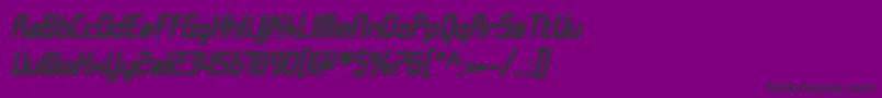フォントSfChromeFendersBoldOblique – 紫の背景に黒い文字