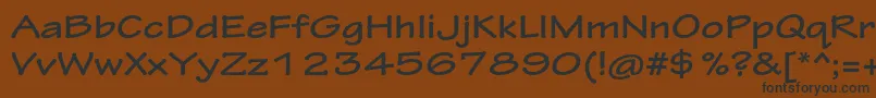 Weitere Informationen zur TektonproBoldext-Schriftart TektonproBoldext-Schriftart – Schwarze Schriften auf braunem Hintergrund