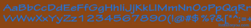 Weitere Informationen zur TektonproBoldext-Schriftart TektonproBoldext-Schriftart – Blaue Schriften auf braunem Hintergrund