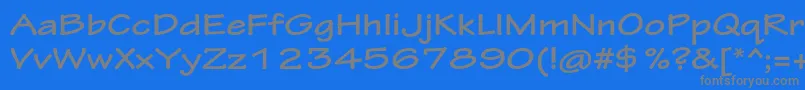 Fonte TektonproBoldext – fontes cinzas em um fundo azul