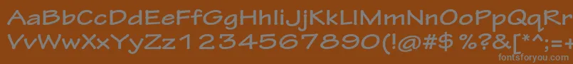 Шрифт TektonproBoldext – серые шрифты на коричневом фоне