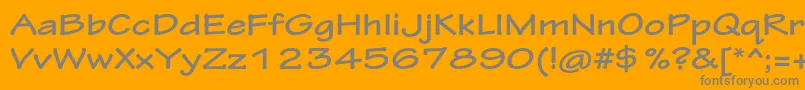 Шрифт TektonproBoldext – серые шрифты на оранжевом фоне