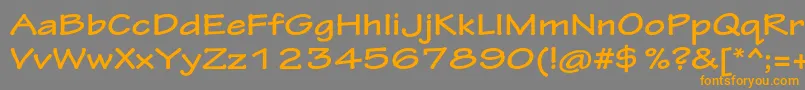 TektonproBoldext Font – Orange Fonts on Gray Background
