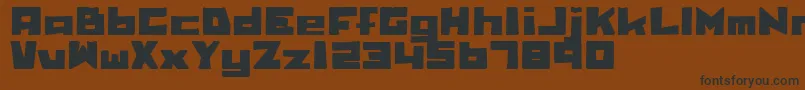 Bbobtrial Font – Black Fonts on Brown Background
