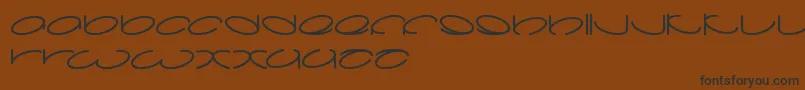 Lanitta Font – Black Fonts on Brown Background