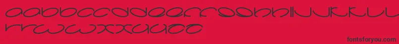 Lanitta Font – Black Fonts on Red Background