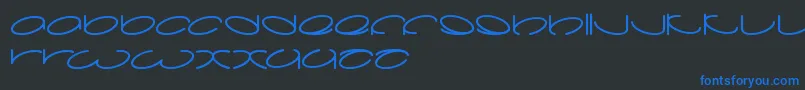 Lanitta Font – Blue Fonts on Black Background