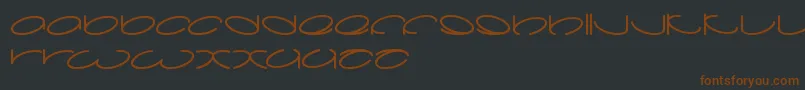 Lanitta Font – Brown Fonts on Black Background