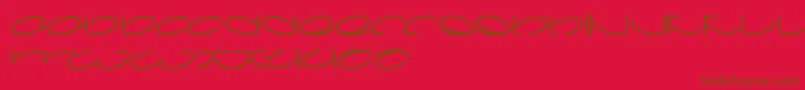 Lanitta Font – Brown Fonts on Red Background