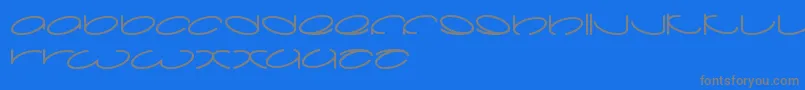 Lanitta Font – Gray Fonts on Blue Background