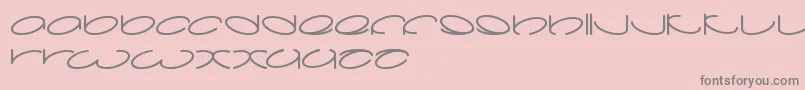 Lanitta Font – Gray Fonts on Pink Background