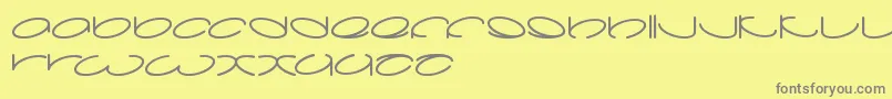 Lanitta Font – Gray Fonts on Yellow Background