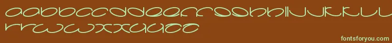 Lanitta Font – Green Fonts on Brown Background