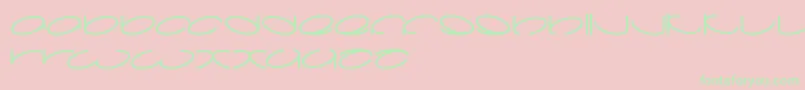 Lanitta Font – Green Fonts on Pink Background