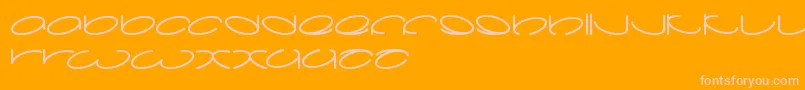 Lanitta Font – Pink Fonts on Orange Background
