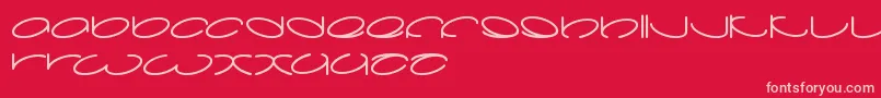Lanitta Font – Pink Fonts on Red Background