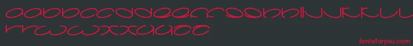 Lanitta Font – Red Fonts on Black Background