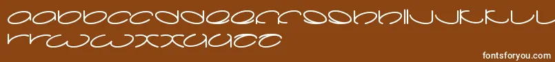 Lanitta Font – White Fonts on Brown Background